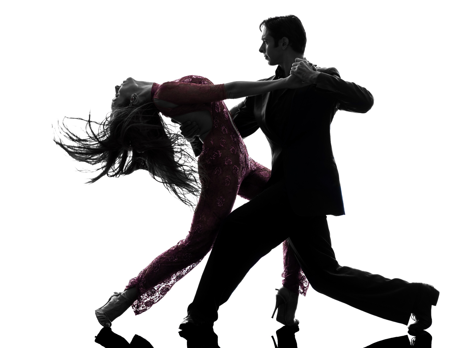 Man and woman dancing