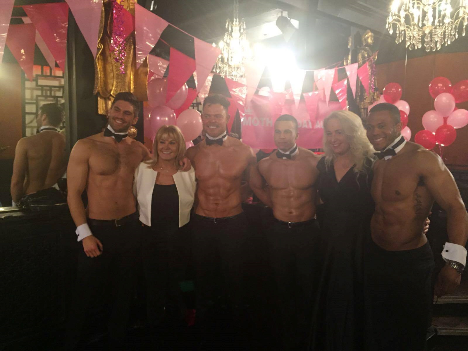 Our butlers with Carol Wright and Debbie Brigh