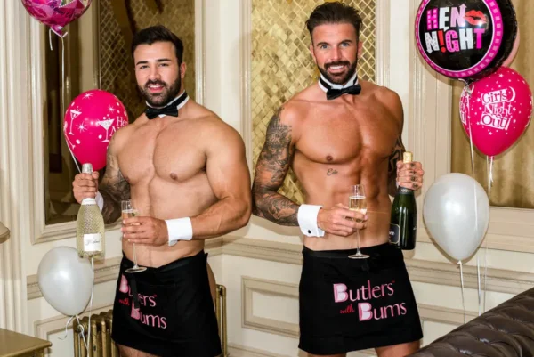 Buff Butlers with Champagne