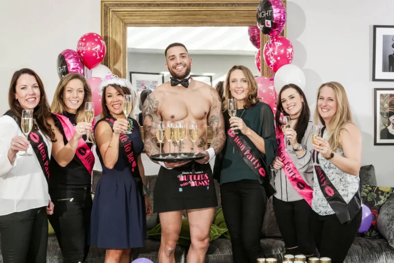 Hen with prosecco and our buff butler