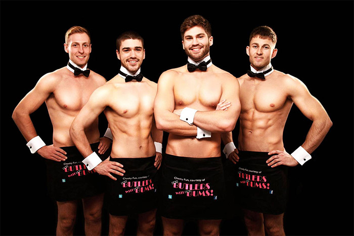 4 butlers posing for a photo