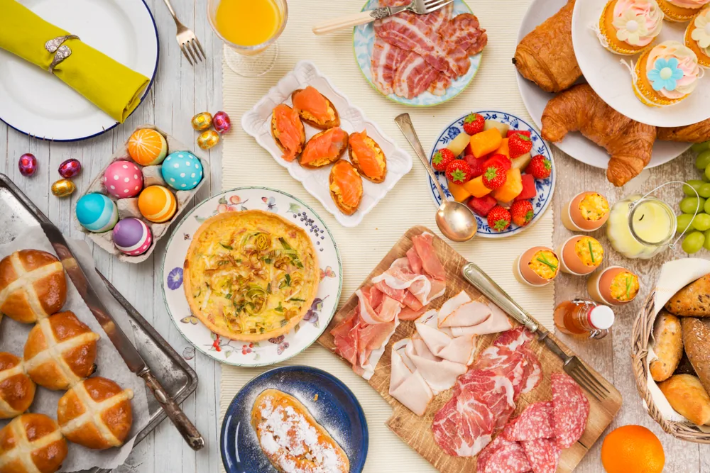 Easter food for an easter wedding