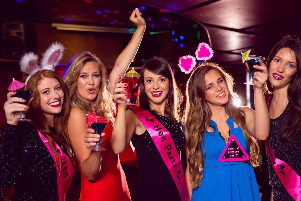 Hen party accessories such as sashes