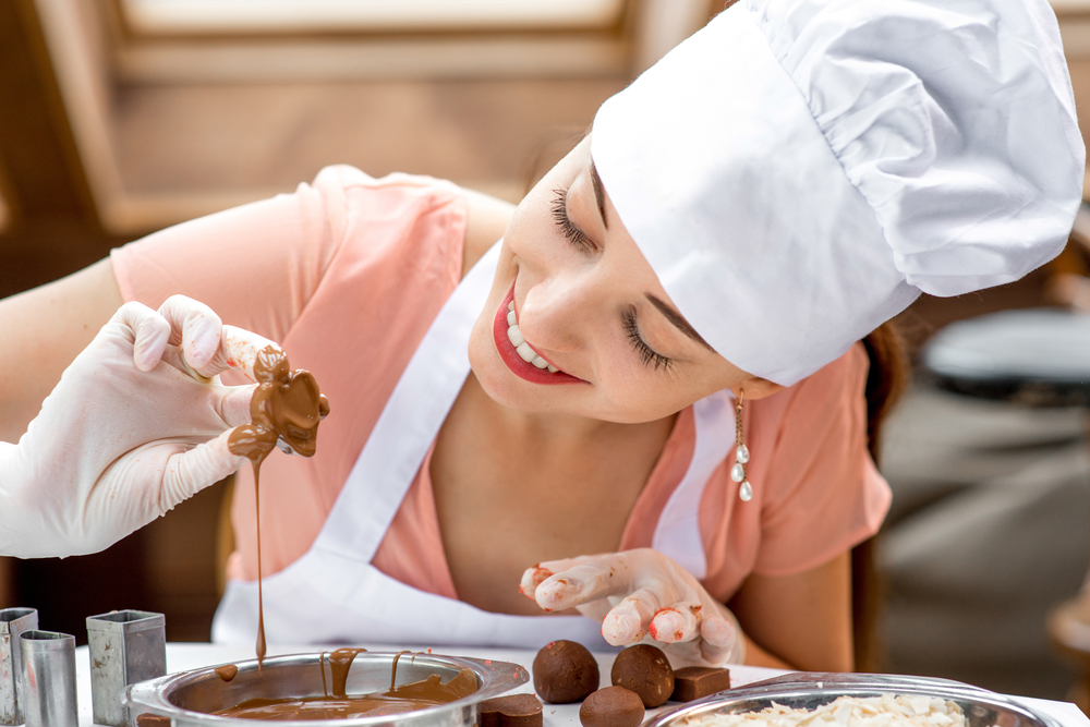 classy hen do idea chocolate making