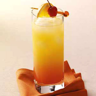 Tequila sunrise cocktail